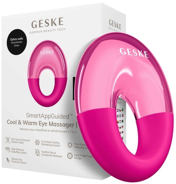 Массажер для глаз Geske Cool & Warm Eye Massager 7 в 1 Magenta (GK000702MG01)