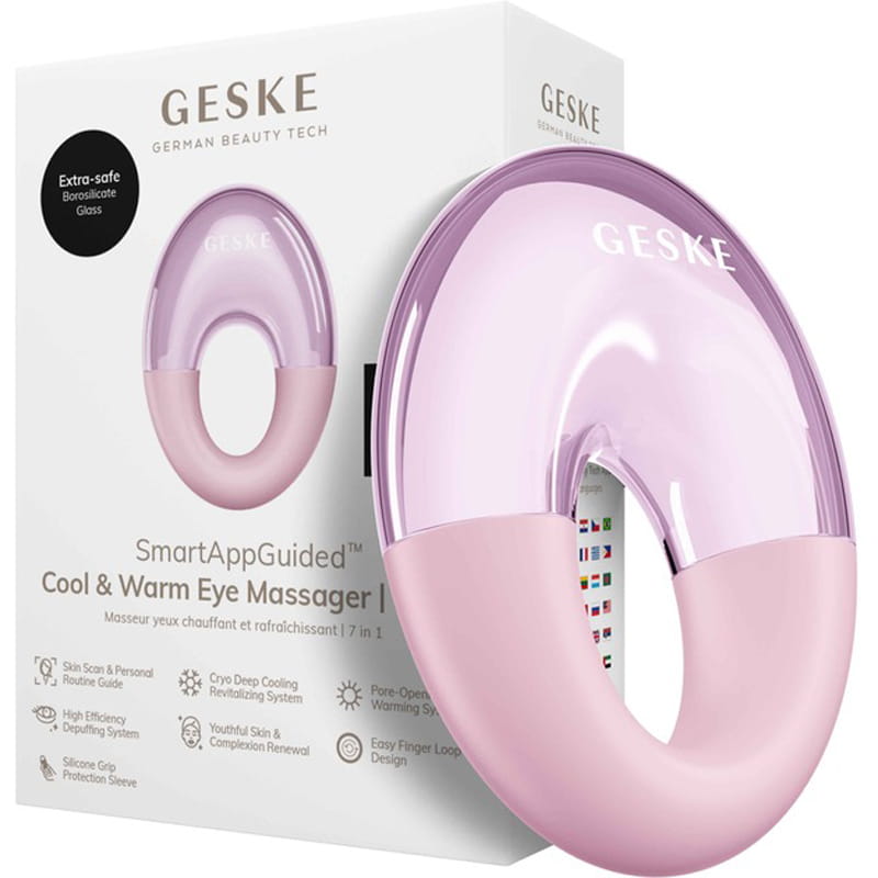 Массажер для глаз Geske Cool & Warm Eye Massager 7 в 1 Pink (GK000702PK01)