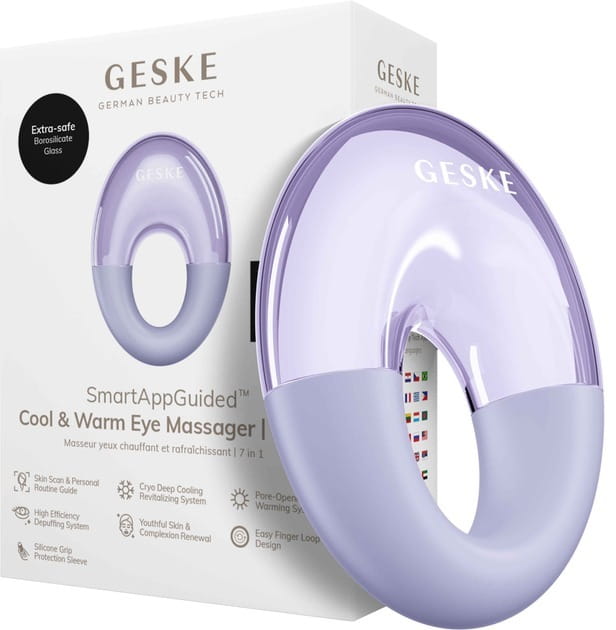 Массажер для глаз Geske Cool & Warm Eye Massager 7 в 1 Purple (GK000702PL01)