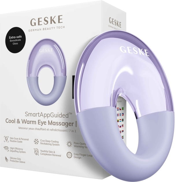 Масажер для очей Geske Cool & Warm Eye Massager 7 в 1 Purple (GK000702PL01)