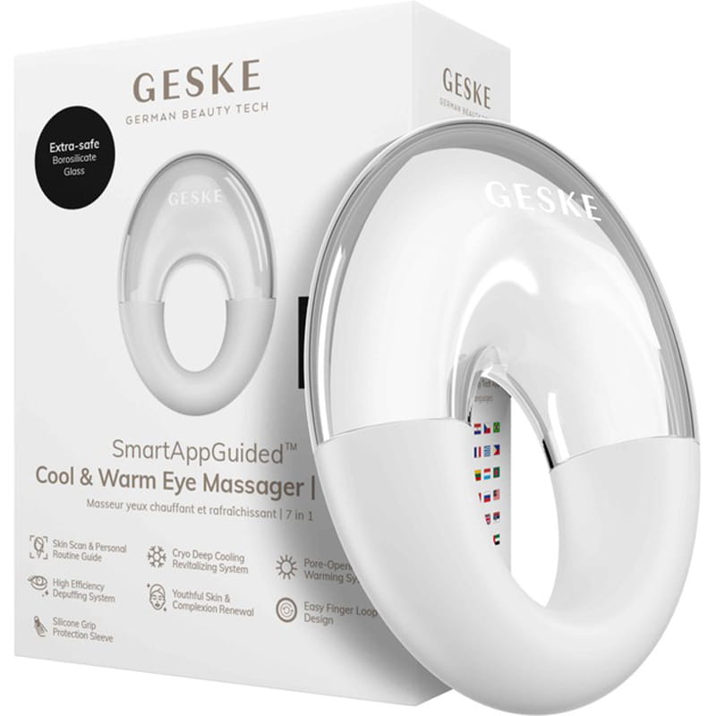 Массажер для глаз Geske Cool & Warm Eye Massager 7 в 1 White (GK000702WH01)