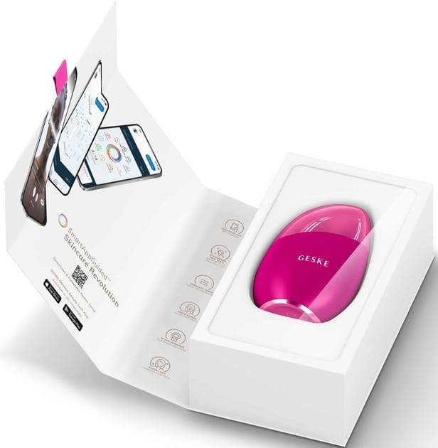 Массажер для глаз и лица Geske Cool & Warm Eye and Face Massager 7 в 1 Magenta (GK000700MG01)