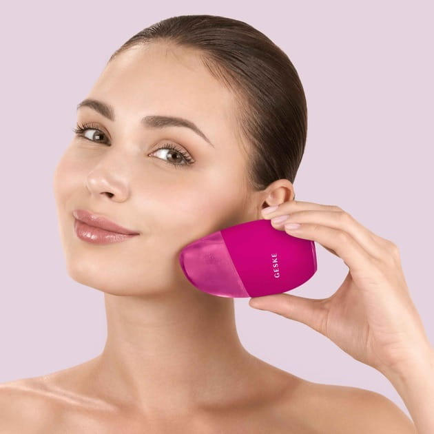 Масажер для очей та обличчя Geske Cool & Warm Eye and Face Massager 7 в 1 Magenta (GK000700MG01)