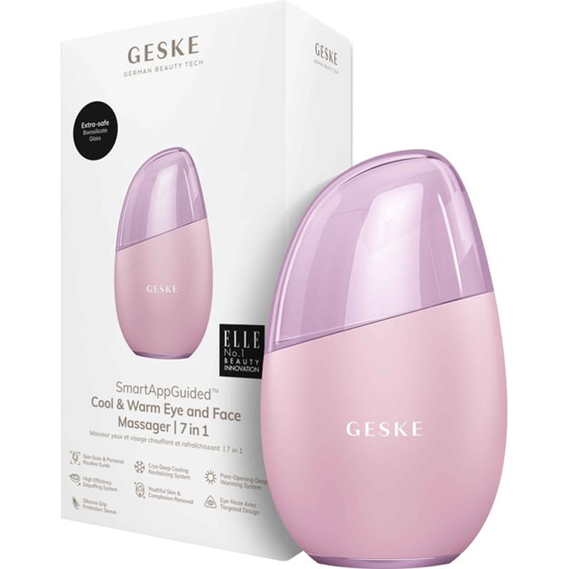 Массажер для глаз и лица Geske Cool & Warm Eye and Face Massager 7 в 1 Pink (GK000700PK01)