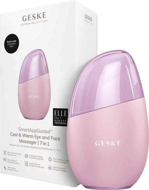 Масажер для очей та обличчя Geske Cool & Warm Eye and Face Massager 7 в 1 Pink (GK000700PK01)