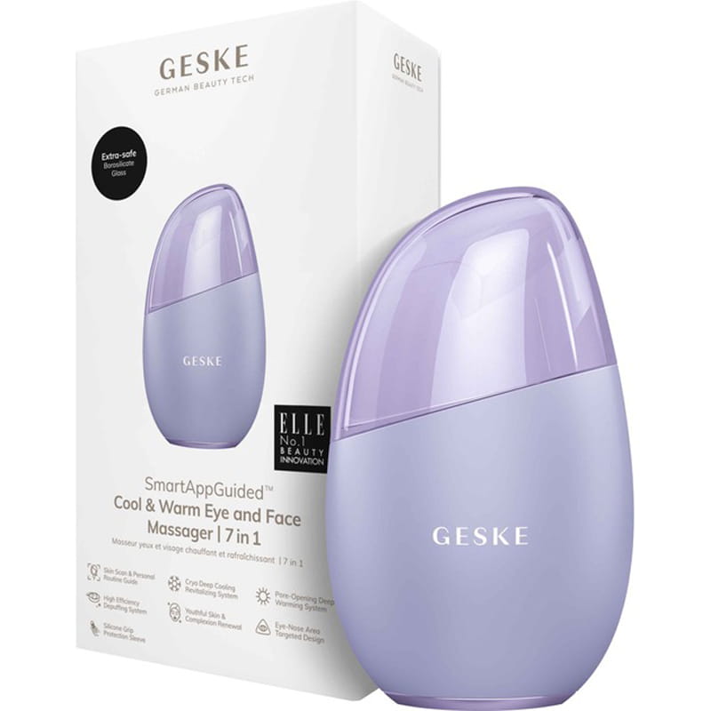 Массажер для глаз и лица Geske Cool & Warm Eye and Face Massager 7 в 1 Purple (GK000700PL01)