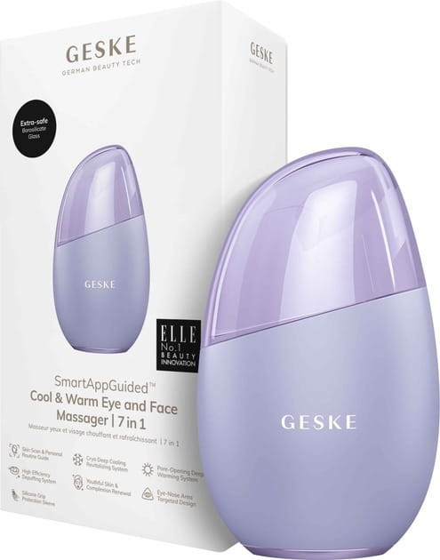 Масажер для очей та обличчя Geske Cool & Warm Eye and Face Massager 7 в 1 Purple (GK000700PL01)