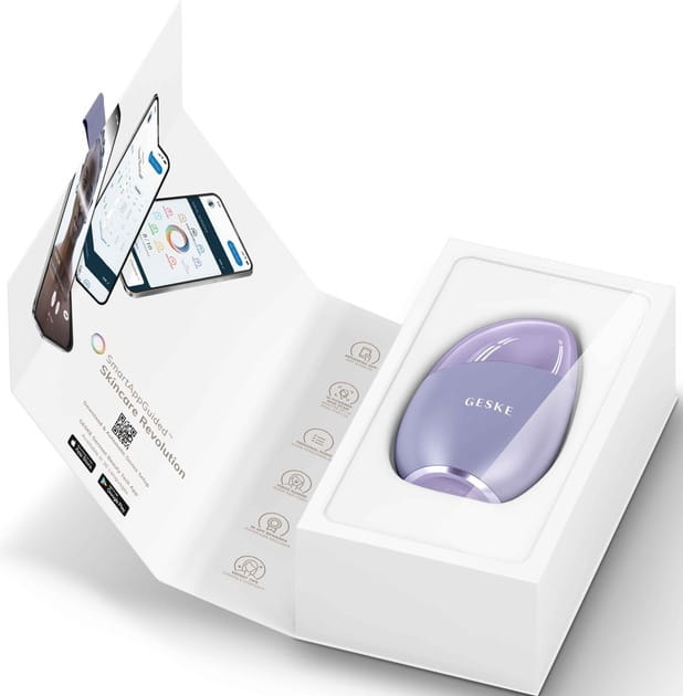 Массажер для глаз и лица Geske Cool & Warm Eye and Face Massager 7 в 1 Purple (GK000700PL01)