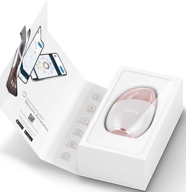 Массажер для глаз и лица Geske Cool & Warm Eye and Face Massager 7 в 1 Starlight (GK000700SL01)