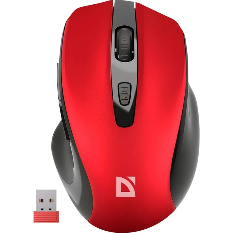 Мышь беспроводная Defender Prime MB-053 Red/Black (52052)
