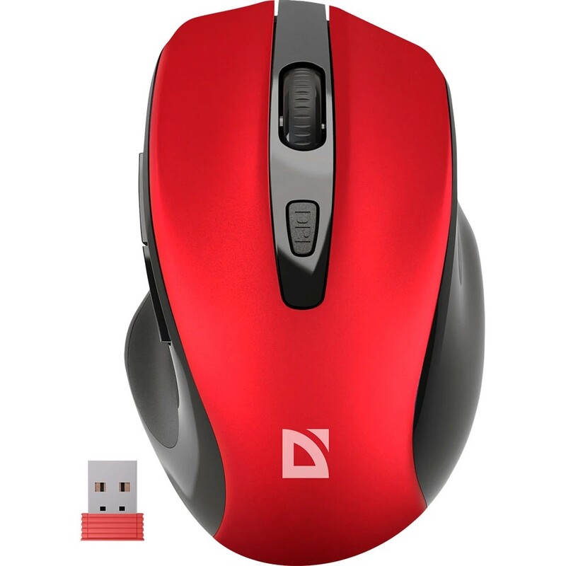 Миша бездротова Defender Prime MB-053 Red/Black (52052)