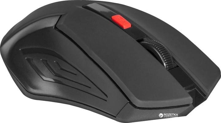 Миша бездротова Defender Accura MM-275 Black/Red (52276)