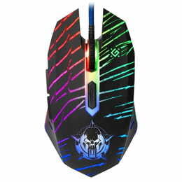 Мышь Defender Dark Agent GM-590L + коврик Black (52590)