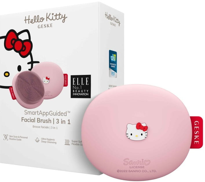 Щетка для лица Geske Facial Brush 3 в 1 by Hello Kitty Pink (HK000017PI01)