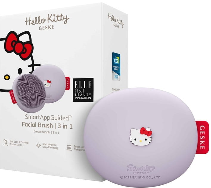 Щетка для лица Geske Facial Brush 3 в 1 by Hello Kitty Purple (HK000017PU01)