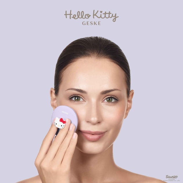 Щітка для обличчя Geske Facial Brush З в 1 by Hello Kitty з тримачем Purple (HK000052PU01)