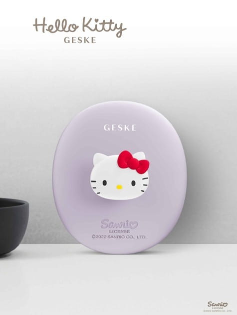Щетка для лица Geske Facial Brush 3 в 1 by Hello Kitty с держателем Purple (HK000052PU01)