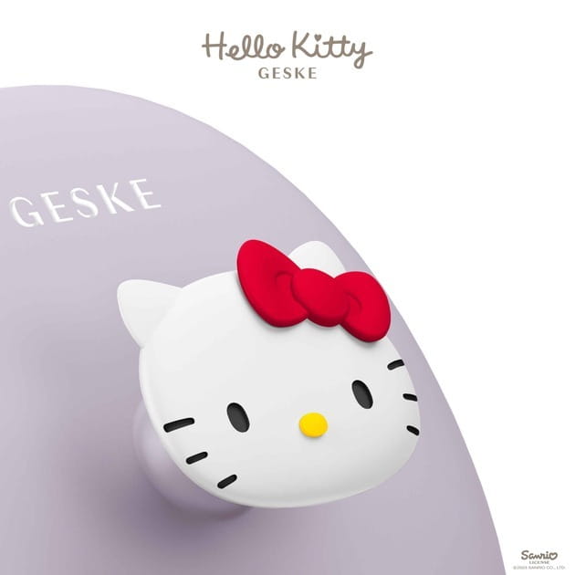 Щетка для лица Geske Facial Brush 3 в 1 by Hello Kitty с держателем Purple (HK000052PU01)