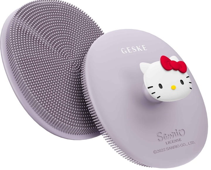 Щетка для лица Geske Facial Brush 3 в 1 by Hello Kitty с держателем Purple (HK000052PU01)