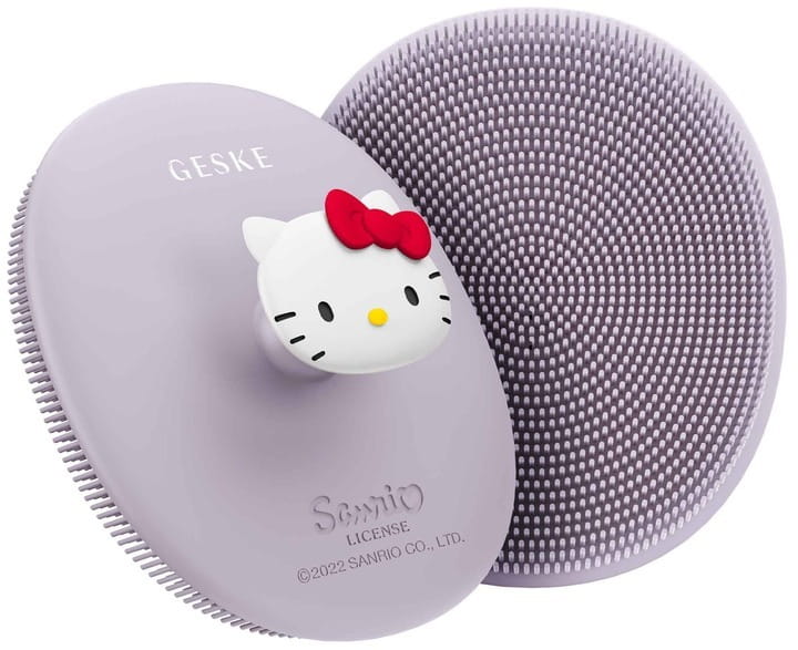 Щетка для лица Geske Facial Brush 3 в 1 by Hello Kitty с держателем Purple (HK000052PU01)