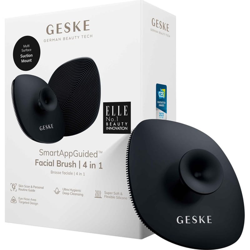 Щетка для лица Geske Facial Brush 4 в 1 с держателем Black (GK000038BK01)