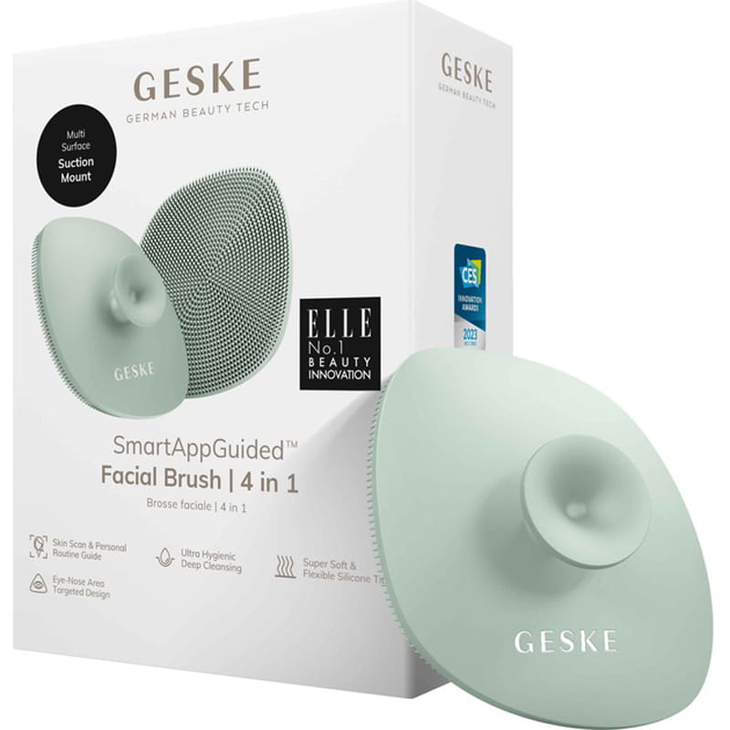 Щетка для лица Geske Facial Brush 4 в 1 с держателем Green (GK000038GN01)
