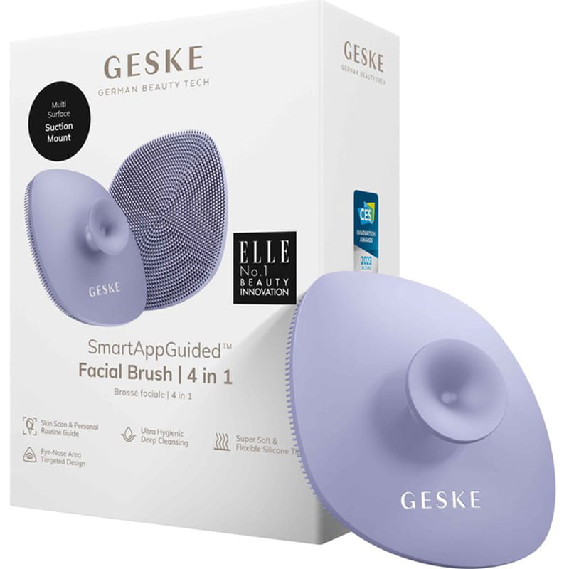 Щетка для лица Geske Facial Brush 4 в 1 с держателем Purple (GK000038PL01)