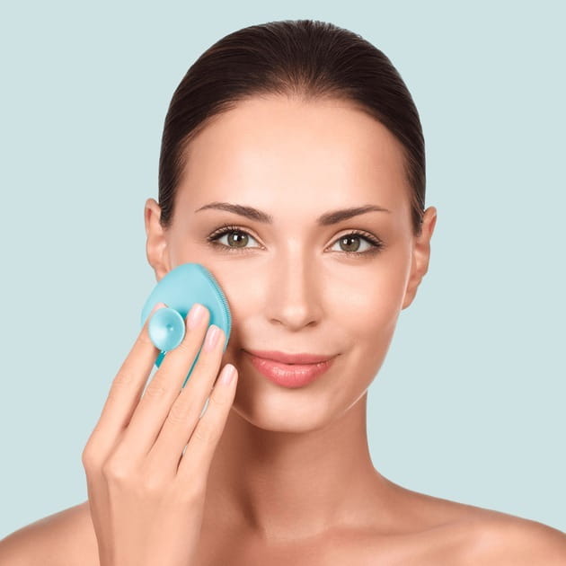 Щетка для лица Geske Facial Brush 4 в 1 с держателем Turquoise (GK000038TQ01)