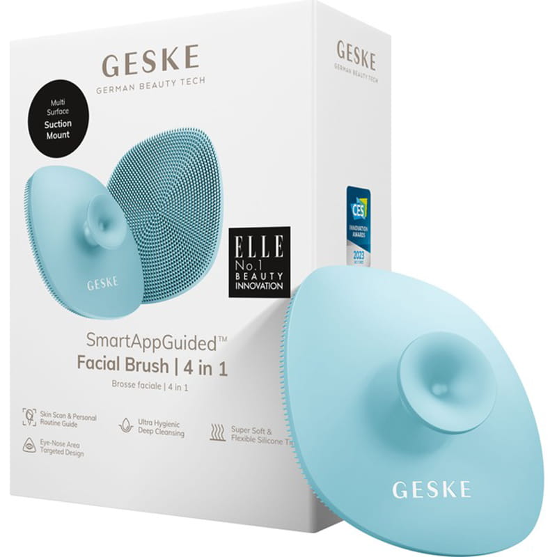 Щетка для лица Geske Facial Brush 4 в 1 с держателем Turquoise (GK000038TQ01)