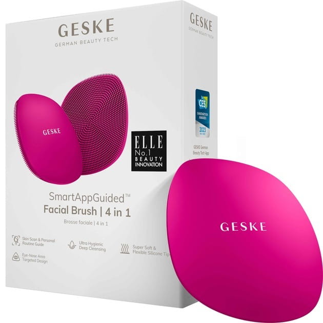 Щітка для обличчя Geske Facial Brush 4 в 1 Magenta  (GK000018MG01)