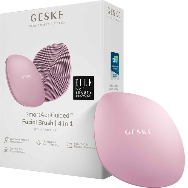 Щетка для лица Geske Facial Brush 4 в 1 Pink (GK000018PK01)