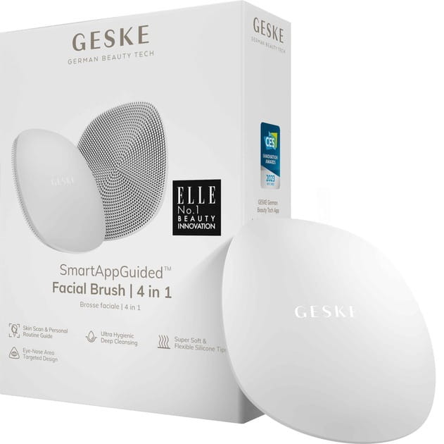 Щітка для обличчя Geske Facial Brush 4 в 1 White (GK000018WH01)