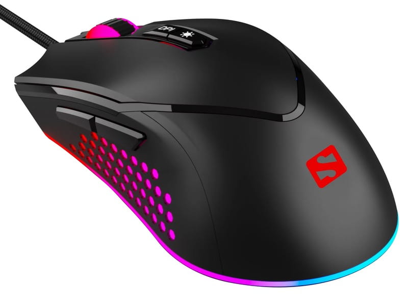 Мышь Sandberg Azazinator Mouse 6400 RGB Black (640-20)