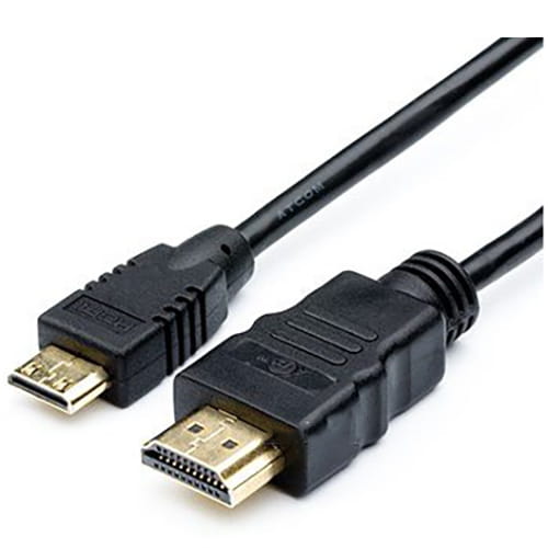 Кабель Atcom HDMI - mini-HDMI V 1.4 (M/M), 1 м, Black (11501) пакет