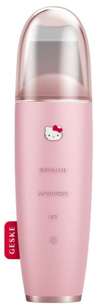 Микротоковый скрабер для кожи и устранения черных точек Geske MicroCurrent Skin Scrubber & Blackhead Remover 9 в 1 by Hello Kitty Pink (HK000045PI01)