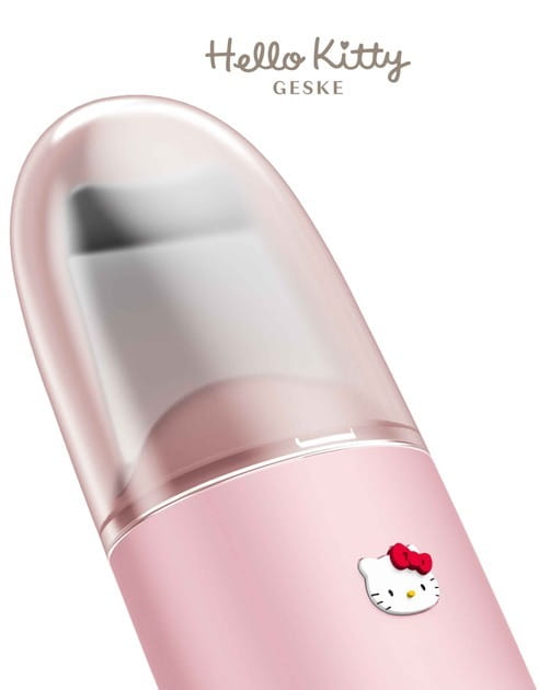 Микротоковый скрабер для кожи и устранения черных точек Geske MicroCurrent Skin Scrubber & Blackhead Remover 9 в 1 by Hello Kitty Pink (HK000045PI01)