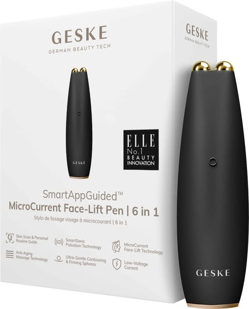 Микротоковая ручка для подтяжки лица Geske MicroCurrent Face-Lift Pen 6 в 1 Gray (GK000013GY01)