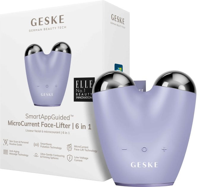 Мікрострумовий підтягувач обличчя Geske MicroCurrent Face-Lifter 6 в 1 Purple (GK000015PL01)