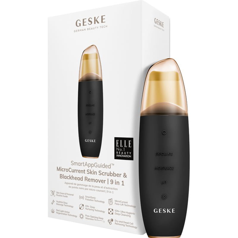 Микротоковый скрабер для кожи и устранения черных точек Geske MicroCurrent Skin Scrubber & Blackhead Remover 9 в 1 Gray (GK000044GY01)