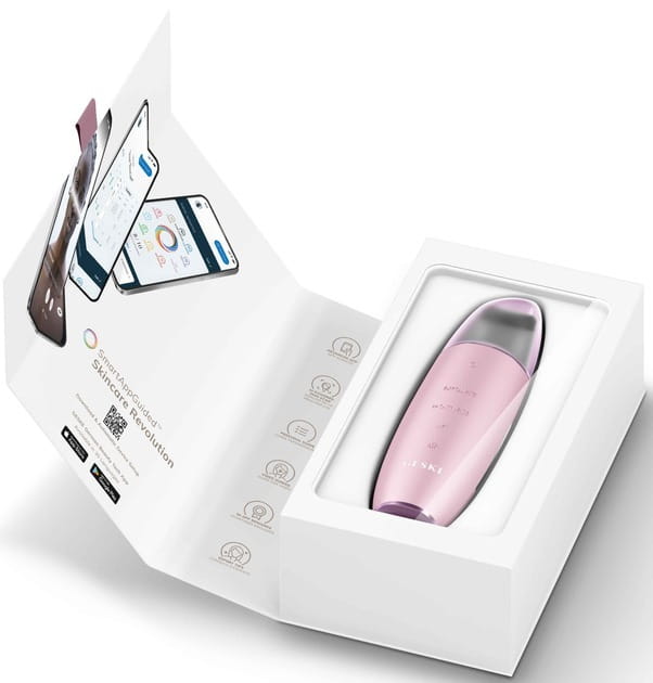 Микротоковый скрабер для кожи и устранения черных точек Geske MicroCurrent Skin Scrubber & Blackhead Remover 9 в 1 Pink (GK000044PK01)