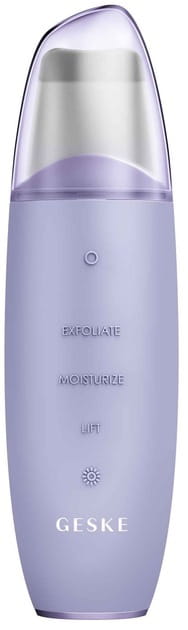Микротоковый скрабер для кожи и устранения черных точек Geske MicroCurrent Skin Scrubber & Blackhead Remover 9 в 1 Purple (GK000044PL01)