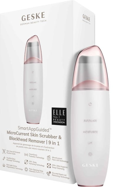 Микротоковый скрабер для кожи и устранения черных точек Geske MicroCurrent Skin Scrubber & Blackhead Remover 9 в 1 Starlight (GK000044SL01)