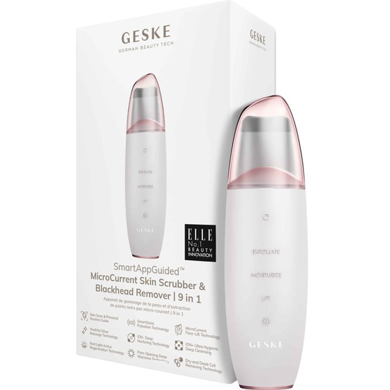 Микротоковый скрабер для кожи и устранения черных точек Geske MicroCurrent Skin Scrubber & Blackhead Remover 9 в 1 Starlight (GK000044SL01)