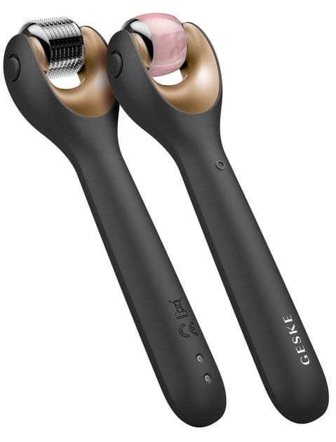 Электронный ролик для лица с микроиглами Geske MicroNeedle Face Roller 9 в 1 Gray (GK000053GY01)