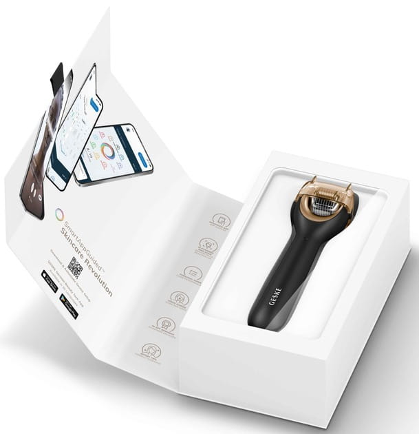 Электронный ролик для лица с микроиглами Geske MicroNeedle Face Roller 9 в 1 Gray (GK000053GY01)
