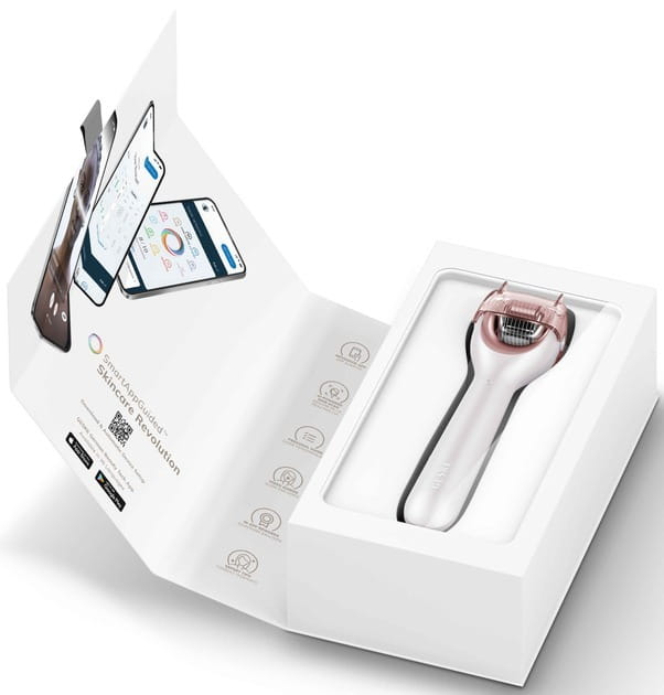 Электронный ролик для лица с микроиглами Geske MicroNeedle Face Roller 9 в 1 Starlight (GK000053SL01)