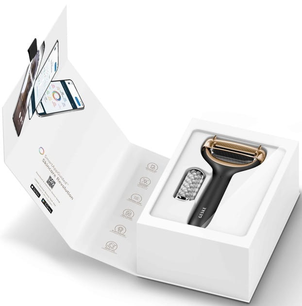 Электронный ролик для лица и тела с микроиглами Geske MicroNeedle Face & Body Roller 8 в 1 Gray (GK000043GY01)