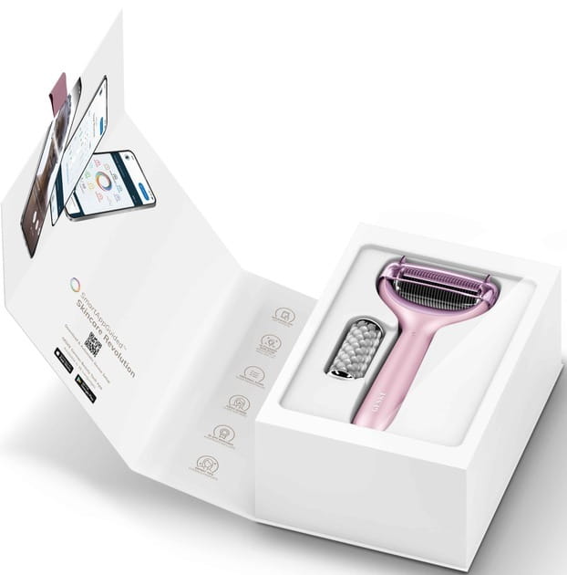 Електронний ролик для обличчя і тіла з мікроголками Geske MicroNeedle Face & Body Roller 8 в 1 Pink (GK000043PK01)