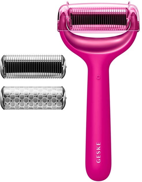 Электронный ролик для лица и тела с микроиглами Geske MicroNeedle Face & Body Roller 8 в 1 Magenta (GK000043MG01)