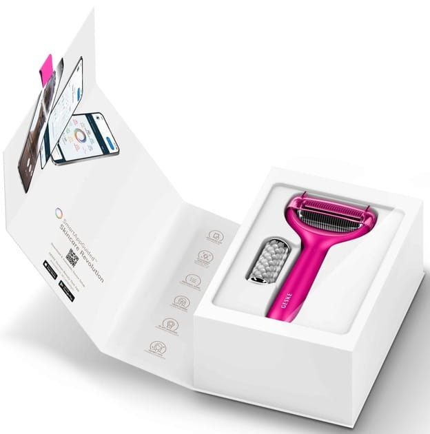 Электронный ролик для лица и тела с микроиглами Geske MicroNeedle Face & Body Roller 8 в 1 Magenta (GK000043MG01)